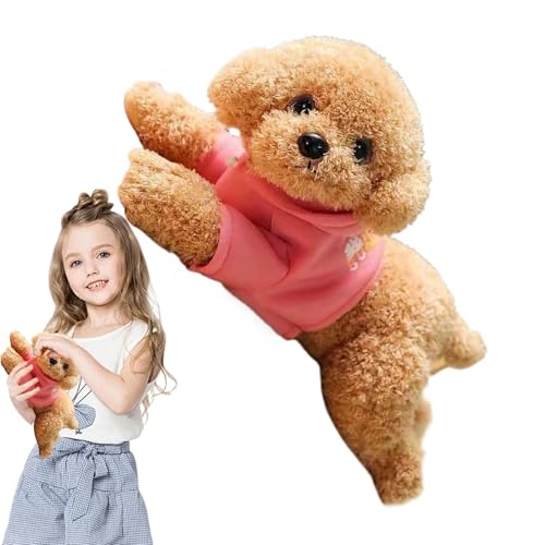 ccuzs Plush Toys, Dog Plush, Stuffed Animal, Soft and Cuddly Made from Soft, Plush Materials, Adorable Cartoon Design Featuring a Cute Cartoon Design, for Kindergartens Puppy Toy, Brown ccuzs Plush Toys, Dog Plush, Stuffed Animal, Soft and Cuddly Made from Soft, Plush Materials, Adorable Cartoon Design Featuring a Cute Cartoon Design, for Kindergartens Puppy Toy, Brown von ccuzs