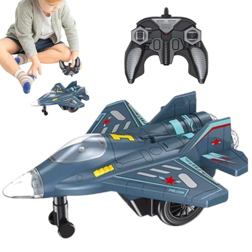 ccuzs Remote Controlled Plane, Flying Toy Plane, Music Control Airplane, Aerobatic RC Airplane with Lights and Sounds Features for Both Kids and Adults, 9.06x4.33x7.68 Inches von ccuzs