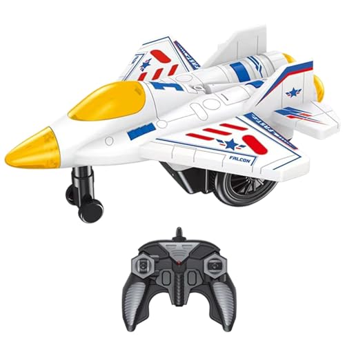 ccuzs Remote Controlled Plane, Flying Toy Plane, Music Control Airplane, Aerobatic RC Airplane with Lights and Sounds Features for Both Kids and Adults, 9.06x4.33x7.68 Inches von ccuzs