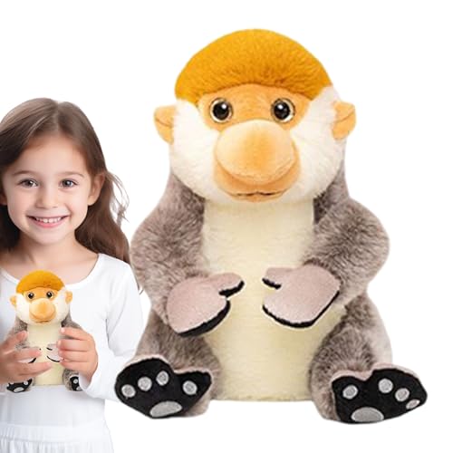 ccuzs Stuffed Monkey Plush, Monkey Plush Doll, Soft Huggable Toy, Long Nosed Collectible, Kids Sleep Aid, Room Decor, Birthday Present, 8.66x7.87 Inches ccuzs Stuffed Monkey Plush, Monkey Plush Doll, Soft Huggable Toy, Long Nosed Collectible, Kids Sleep Aid, Room Decor, Birthday Present, 8.66x7.87 Inches von ccuzs