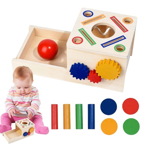 ccuzs Wooden Color Sorting Toys, Children's Shape Sorting Coin Box, Puzzle Enlightenment Preschool Learning Toy for Children's Day, Easter, Birthday, Christmas, 9.84x4.72x4.37 Inches ccuzs Wooden Color Sorting Toys, Children's Shape Sorting Coin Box, Puzzle Enlightenment Preschool Learning Toy for Children's Day, Easter, Birthday, Christmas, 9.84x4.72x4.37 Inches von ccuzs