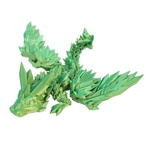 cfpqv 3D-Gedruckter Drache mit Flügel, voll beweglicher Fliegender Flügel, Drachenspielzeug, Heimbüro-Dekoration, Ostergeschenk für Drachenliebhaber, groß Kindertisch Buntstift (Mint Green, One Size) cfpqv 3D-Gedruckter Drache mit Flügel, voll beweglicher Fliegender Flügel, Drachenspielzeug, Heimbüro-Dekoration, Ostergeschenk für Drachenliebhaber, groß Kindertisch Buntstift (Mint Green, One Size) von cfpqv