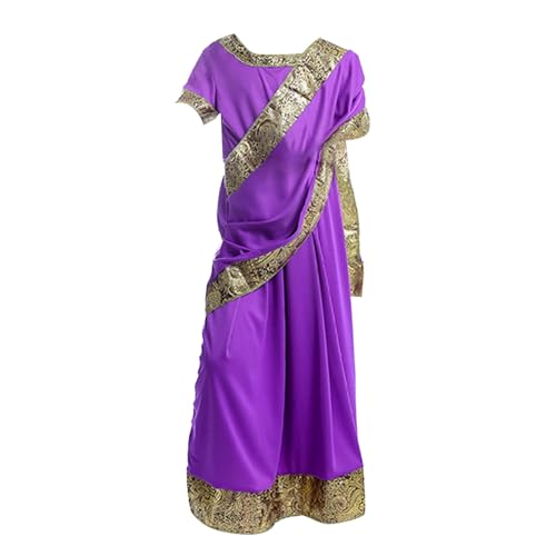 cfpqv Charmante indische Mädchen verkleiden sich für Maskerade Bühnenauftritt Spiel Hosenkette Herren (Purple, 4-5 Years) von cfpqv