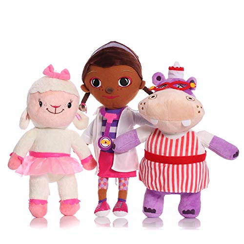 cgzlnl Doc McStuffins Plüschtier, Hallie Lambie Stofftiere, 3 Stück/Set von cgzlnl