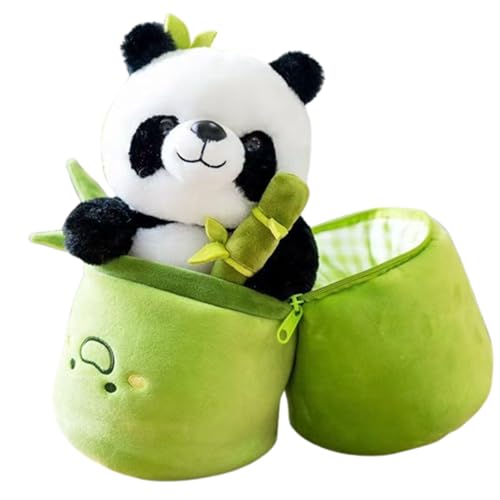 25 cm Cartoon-Bambusröhren-Panda-Plüschtiere,2 in 1 Süße Pandas Stofftier Puppen Flauschige Panda-Puppe,Wurfkissen für Kinder und Freundin Anschmiegsamer Plüsch-Panda Mit Bambusbeutel (25cm,Panda) 25 cm Cartoon-Bambusröhren-Panda-Plüschtiere,2 in 1 Süße Pandas Stofftier Puppen Flauschige Panda-Puppe,Wurfkissen für Kinder und Freundin Anschmiegsamer Plüsch-Panda Mit Bambusbeutel (25cm,Panda) von champracer