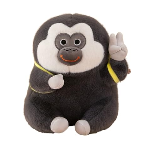 AFFE Kuscheltier Stofftier,Banane AFFE Plüschpuppe, Bananenrucksack AFFE Tier Plüschtier,King Kong Affen Spielzeug KusPuppe Stofftier, zum Spielen und Kuscheln,für Baby Mädchen und Jungen (45cm) von champracer
