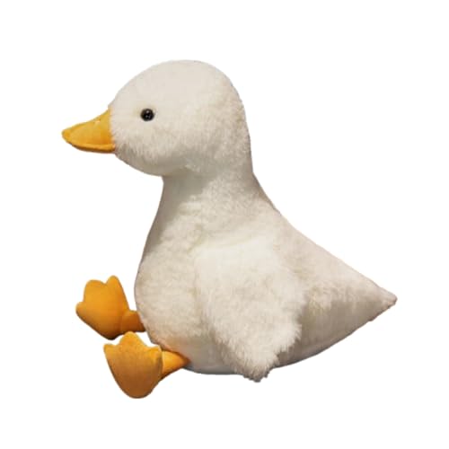 Ente Kuscheltier, Plüschtier Ente süße Spielzeug plüsch Ente Einfache Stofftier, zum Spielen und Kuscheln, Geschenk für Kinder Mädchen (35 cm,Weiß) von champracer