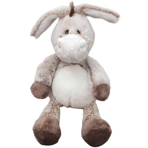 Süßer Esel Stofftier 30 cm - Weicher Plüschesel zum Kuscheln & Spielen - Geschenk für Kinder, Jungen & Mädchen (Braun) von champracer