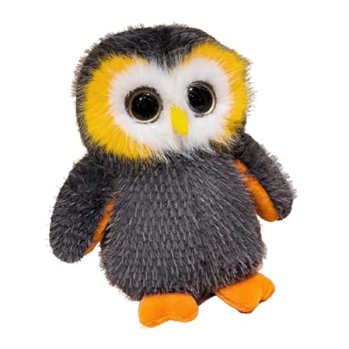 Eule Kuscheltier Eule Plüschtier stofftier Glubschis, zum Spielen und Kuscheln, Weiches Schmusetier für Mädchen, Jungen, Babys (33 cm,Grau) von champracer