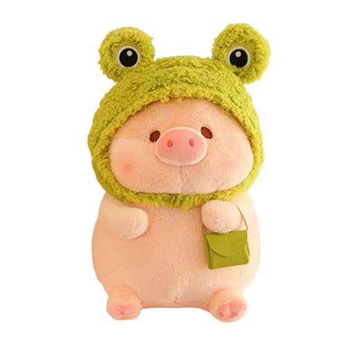 Ferkel Plüschtier Puppe Stofftier Niedlicher Ferkel, für Kinder und Kuscheltierliebhaber Geschenk (30 cm,Frösche) von champracer