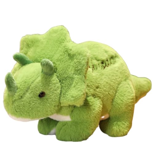 Gross Dinosaurier Plüschtiere,Dino 28 cm Dinosaurier Kuscheltier Dino Plüsch,Stofftier Simulation Plüsch Spielzeug Weiche Stofftier Kissen Tierspielzeug Geschenk für Baby (40cm,Triceratops) von champracer