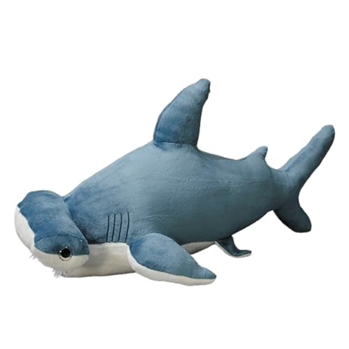 Hai Plüschtier Riesen Kuscheltier,Cartoon Hai Plüschtier, Riesenhai Plüschtier,Hai Stofftier Plüschtier Großes Weiches Hai Kissen Spielzeug for Kinder Jungen Mädchen Geschenke (135cm,Blauer Hammerhai) Hai Plüschtier Riesen Kuscheltier,Cartoon Hai Plüschtier, Riesenhai Plüschtier,Hai Stofftier Plüschtier Großes Weiches Hai Kissen Spielzeug for Kinder Jungen Mädchen Geschenke (135cm,Blauer Hammerhai) von champracer