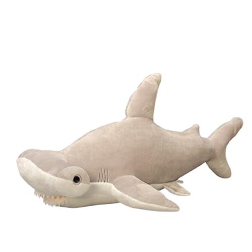 Hai Plüschtier Riesen Kuscheltier,Cartoon Hai Plüschtier, Riesenhai Plüschtier,Hai Stofftier Plüschtier Großes Weiches Hai Kissen Spielzeug for Kinder Jungen Mädchen Geschenke (135cm,Grauer Hammerhai) Hai Plüschtier Riesen Kuscheltier,Cartoon Hai Plüschtier, Riesenhai Plüschtier,Hai Stofftier Plüschtier Großes Weiches Hai Kissen Spielzeug for Kinder Jungen Mädchen Geschenke (135cm,Grauer Hammerhai) von champracer