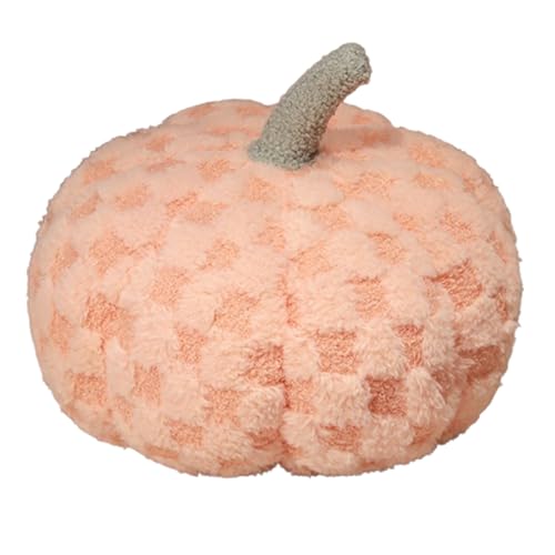 Halloween Kürbis Kissen,3D Plüsch Kürbis Dekokissen Kopfkissen KissenHalloween Deko Kissen für Schlafzimmer, Sofa - Geschenke und Dekoration,Runden für Kind Schlafzimmer Geschenk (30x35cm,Orange) von champracer