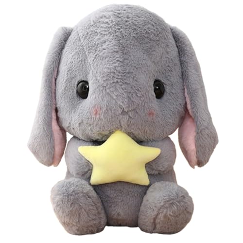 Hase Plüschtier Kuscheltie Superweich Plüschhase,Weißer Hase Plüschtier, Bunny Plush mit Karotte,Plüschtier Hase,Osterkaninchen Plüschhase,Geburtstagsgeschenk für Jungen, Mädchen (65cm,grau) von champracer