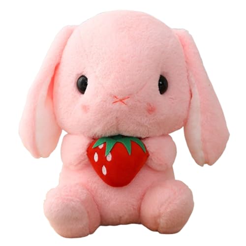 Hase Plüschtier Kuscheltie Superweich Plüschhase,Weißer Hase Plüschtier, Bunny Plush mit Karotte,Plüschtier Hase,Osterkaninchen Plüschhase,Geburtstagsgeschenk für Jungen, Mädchen (75cm,rosa) von champracer