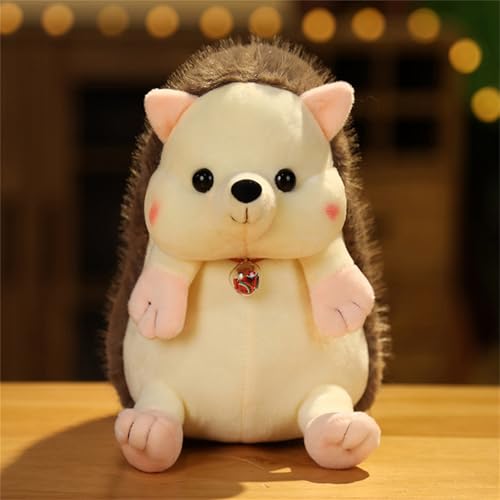 champracer Igel Stofftier, Plüschigel, Igel Kuscheltier Klein, Cute Hedgehog Plush Doll, Plüschpuppen für Jungen und Mädchen (Brown, 15 cm) von champracer