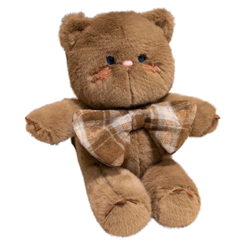 Katze Kuscheltier,Kuscheltier Lebensecht, Katze Plüschtier, Niedliches Plüschkätzchen Spielzeug für Kinder,Stofftier Flauschiges Plüschtier,Siamesische Plüschfigur Spielzeug für Kinder (30cm,Braun) Katze Kuscheltier,Kuscheltier Lebensecht, Katze Plüschtier, Niedliches Plüschkätzchen Spielzeug für Kinder,Stofftier Flauschiges Plüschtier,Siamesische Plüschfigur Spielzeug für Kinder (30cm,Braun) von champracer