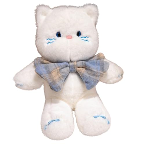 Katze Kuscheltier,Kuscheltier Lebensecht, Katze Plüschtier, Niedliches Plüschkätzchen Spielzeug für Kinder,Stofftier Flauschiges Plüschtier,Siamesische Plüschfigur Spielzeug für Kinder (30cm,weiß) Katze Kuscheltier,Kuscheltier Lebensecht, Katze Plüschtier, Niedliches Plüschkätzchen Spielzeug für Kinder,Stofftier Flauschiges Plüschtier,Siamesische Plüschfigur Spielzeug für Kinder (30cm,weiß) von champracer