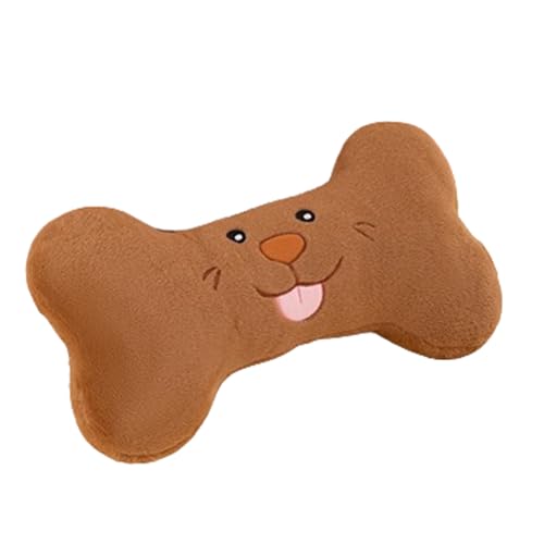 Kuschelkissen Kinder Schmusekissen Knochen Kissen Sofakissen,kleine und große Hunde, niedliche Plüschtiere für Hundegeburtstage,Weiche Flauschige Spielzeug Wurfkissen Geschenke​ (Ein brauner,60cm) von champracer