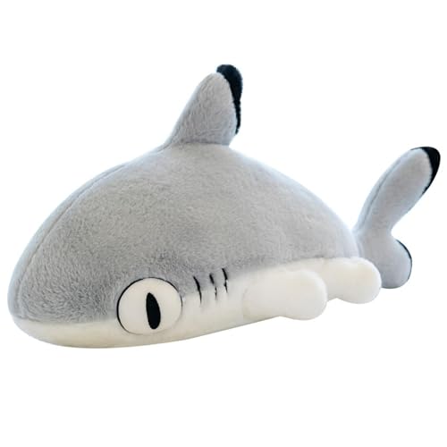 Kuscheltier Hai Plüschtier Kawaii Stofftier Plüsch Kissen zum Kuscheln & Spielen Hai Plüsch Spielzeug Plüschpuppen Weihnachten Geschenk für kuschelecke Kinderzimmer Schlafzimmer Deko (70cm) von champracer