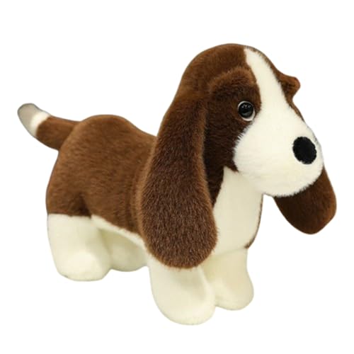 Kuscheltier Henry Dackel,35cm Dackel Plüsch Langes Kissen Braun Hund Körper Kissen Tier Puppe,Hund Plüschtier Plüsch Spielzeug weich&waschbar Geschenk für Kinder Baby Mädchen Junge (Kaffee) von champracer