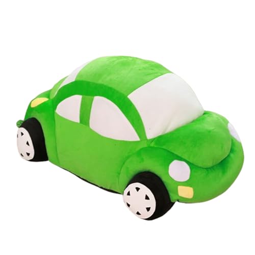 Kuscheltier Kraftfahrzeuge Puppe Stofftier Kissen Plüschtie Auto Käfer, zum Spielen und Kuscheln, Weiches Schmusetier für Mädchen, Jungen, Babys (35 cm,Grün) von champracer