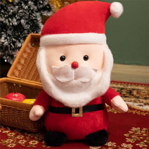 Kuscheltier Weihnachten, Elch PlüSchtier, Cartoon Wurfkissen Dekokissen, Dekoration Ornament Schneemann, Weihnachtsmann Puppe (25 cm) von champracer