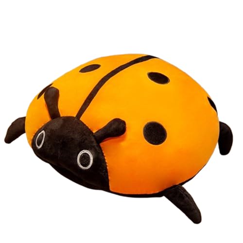 Marienkäfer-Plüsch,Niedliche ausgestopfte Marienkäfer-Tiere,Marienkäfer Stofftier Bienenplüschpuppenspielzeug Cartoon Fliegende Biene Gefüllte Insekt Tier Kissen Soft Toy für Mädchen (80cm,orange) von champracer