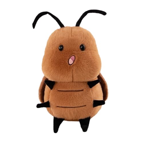 Niedliche Weiche Kakerlaken Plüschtier,Kakerlaken Kuscheltier, Süße Plüsch Kakerlakenpuppe Kreative Und Lustige,Puppen Stofftier Plushie Kawaii Deko Geschenke für Mädchen und Jungen (A,20 cm) von champracer