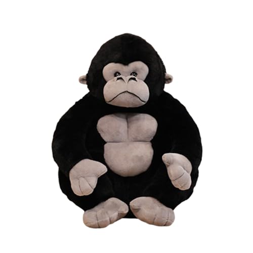 Niedliches Gorilla Plüschtier,Gorilla Kuscheltier Orang Utan Plüschtier,Affen Spielzeug KusPuppe Stofftier,zum Spielen und Kuscheln, Weiches Schmusetier für Mädchen, Jungen, Babys (43cm,schwarz) von champracer