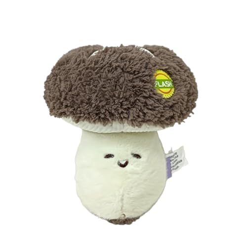 champracer Obst Gemüse Plüschtiere, Niedlichen Obst Gemüse Kuscheltier, zum Spielen und Kuscheln, Weiches Schmusetier für Mädchen, Jungen, Babys (20 cm,Pilze) von champracer