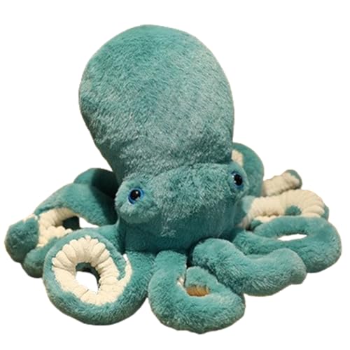 Oktopus Plüschtier - Niedliche Marine Spielzeug Dekoration, Meerestier Plüschpuppe (30 cm, Grün) von champracer
