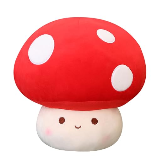 champracer Pilz Plüschtier Puppe Stofftier Niedlicher Pilz Kissen Kuscheltier, für Ideal zum TröSten Kuscheln Einschlafhilfe (23 cm,Pilze) von champracer