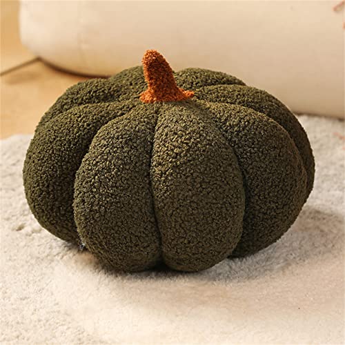 PlüSchtier Halloween KüRbis Moderner Einfacher Stil PlüSchkissen, Kissen Puppe Wurfkissen, Schmusetier Geschenk für Kinder MäDchen Jungen (20 cm,Dunkelgrün) von champracer