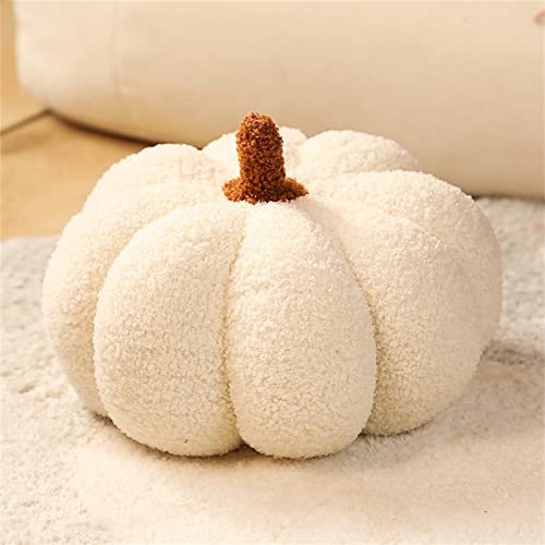 PlüSchtier Halloween KüRbis Moderner Einfacher Stil PlüSchkissen, Kissen Puppe Wurfkissen, Schmusetier Geschenk für Kinder MäDchen Jungen (20 cm,Weiß) von champracer