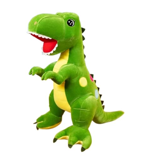 Plüsch Dinosaurier, Dinosaurier Plüsch Spielzeug Plüschtier Kinder Plüsch Kissen groß niedlich Dinosaurier Plüsch Spielzeug Plüsch Kissen Puppe Junge Mädchen Kinder (75 cm,Grün) von champracer