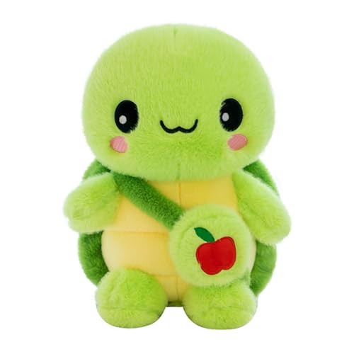 Plüsch-Schildkröte Grüne Schildkröte Puppe niedlich Schildkröten Kuscheltier Kawaii Schildkröte Stofftier, Geschenk für Kinder Mädchen (38 cm,grün) von champracer