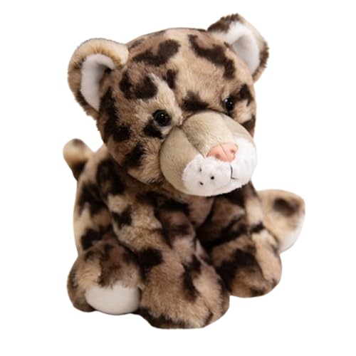 Plüschtiere Giraffe,Süßes Kuscheltier,Kuscheltier Fuchs,Spielzeug Plüschtier für Kinder und Baby,Realistische Fuchs Plüsch Spielzeug für Wilde Tiere,Geschenk für Freunde und Kinder (23cm,Leopard) von champracer