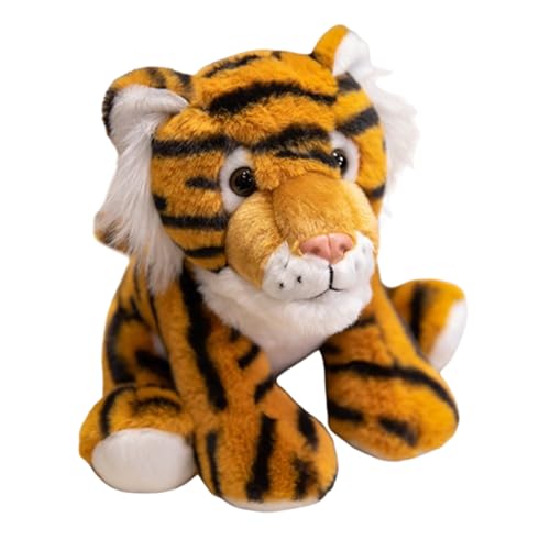 Plüschtiere Giraffe,Süßes Kuscheltier,Kuscheltier Fuchs,Spielzeug Plüschtier für Kinder und Baby,Realistische Fuchs Plüsch Spielzeug für Wilde Tiere,Geschenk für Freunde und Kinder (23cm,Tiger) von champracer