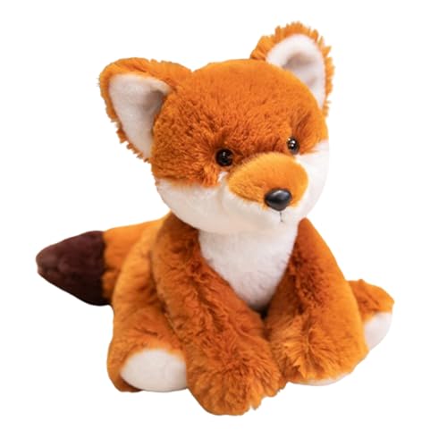Plüschtiere Giraffe,Süßes Kuscheltier,Kuscheltier Fuchs,Spielzeug Plüschtier für Kinder und Baby,Realistische Fuchs Plüsch Spielzeug für Wilde Tiere,Geschenk für Freunde und Kinder (23cm,Fuchs) von champracer