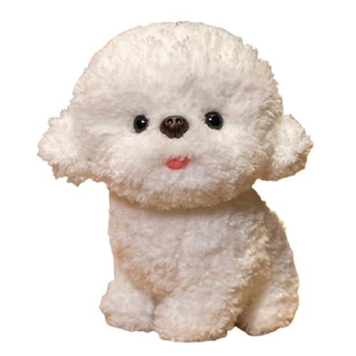 Realistisch Teddy Dog,Pudel-Plüschwelpe, realistischer Hund, Simulation Pudel Teddy Dog Doll Toy Plüschpuppe Welpe Suffed Doll Plüschtier, umarmendes Schlafkissen für Kinder und Freunde (30cm,weiß) Realistisch Teddy Dog,Pudel-Plüschwelpe, realistischer Hund, Simulation Pudel Teddy Dog Doll Toy Plüschpuppe Welpe Suffed Doll Plüschtier, umarmendes Schlafkissen für Kinder und Freunde (30cm,weiß) von champracer