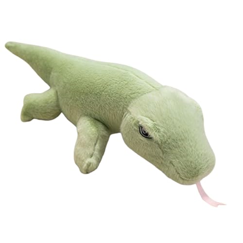 Realistische grüne Eidechse Plüschtier Spielzeug,Eidechse Plüschtier schönes Tier niedliche und weiche Geschenke Plüsch,Reptilien Plüschtiere Mähneneidechsen,für Kinder Spielzeug (50cm,Grün) von champracer