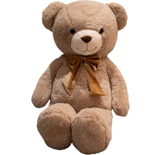 Riesen Teddy Teddybär Plüschtier großer Bär Kuscheltier Stofftier Valentinstag Geburtstag Geschenk für Freundin, Kinder, Khaki (120 cm,Khaki) von champracer