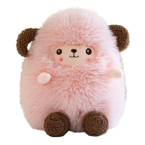 Schaf Plüschtier Süße Kuscheltier Schaf, Alpaka Kuscheltier, Kawaii Lamm Kuscheltier Stofftiere Schaf Plüsch,Sheep Weihnachten Geburtstag Geschenk Jungen (45 cm,Rosa) von champracer