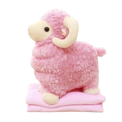 Schaf Plüschtier Süße Kuscheltier Schaf, kuschelig weich,riesen Schaf Kuscheltier,Plüschtier Lamm, Stofftier im realistischen Design, Sheep Weihnachten Geburtstag Geschenk Jungen (60 cm,Rosa) von champracer
