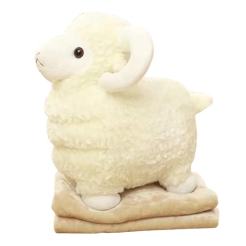 Schaf Plüschtier Süße Kuscheltier Schaf, kuschelig weich,riesen Schaf Kuscheltier,Plüschtier Lamm, Stofftier im realistischen Design, Sheep Weihnachten Geburtstag Geschenk Jungen (60 cm,Weiß) von champracer