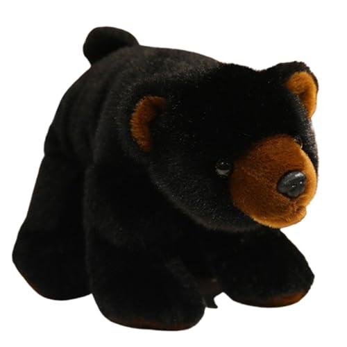 Schwarzbär Kuscheltier,Teddybär Plüschtier Kuscheltiere 20cm,Stofftier Plüsch,Teddy Bär Klein Braunbär Süße Stofftier Spielzeug,Niedliches Plüschtier zum Kuscheln und Spielen (28cm,Schwarz) von champracer