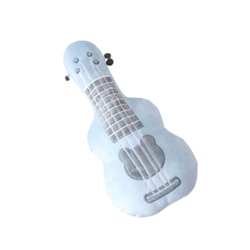Simulation Gitarre Plüsch Spielzeug Kreatives Musikinstrument Ukulele Kissen,Kuscheltier Musikinstrumente,Plüschtier Musikinstrumente Kissen Plüschpuppe,für Kinder Geburtstagsgeschenk (60cm,Blau) von champracer