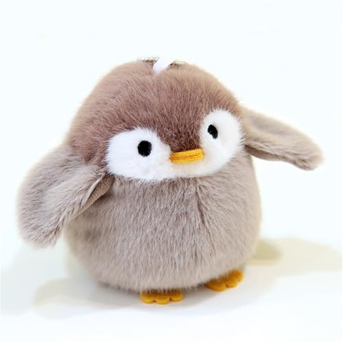 Spatz Plüschtier, Pelzige Vogel-Plüschpuppe, Realistischer 12 cm Vogel Stofftier, Niedlicher Kleiner Vogel Schlüsselanhänger Plüschie als Geschenk für Ihre Freunde (C) von champracer